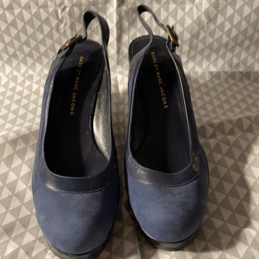 Marc By Marc Jacobs Blue Platforms